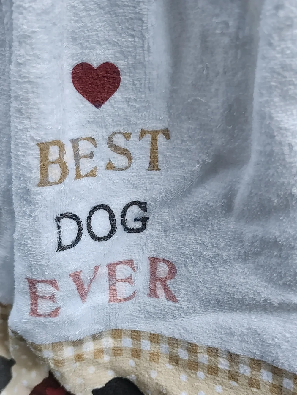 Best Dog Ever Hanging Kitchen Towel - White & Tan 2 Pcs